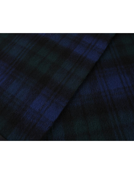 Islander - écharpe vert foncé et marine - 100% Laine