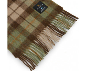 Islander - écharpe vert et marron - 100% Laine 2
