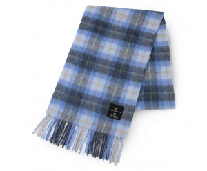 Islander - écharpe bleu ciel - 100% Laine 2