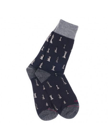 LABONAL - chaussette en laine motifs échecs