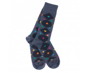 LABONAL - chaussette en laine motifs cartes