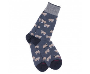 LABONAL - chaussette en laine motifs moutons