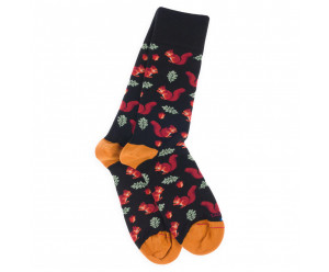 LABONAL - chaussette en coton motifs Ecureuils