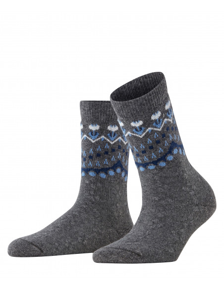 FALKE - Cosy Wool Special Edition - gris