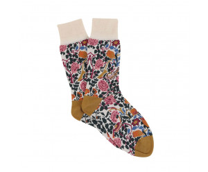 Corgi - chaussette liberty, imprimé Rose