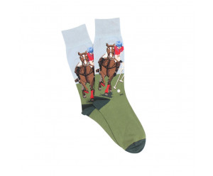 Corgi - chaussette joueur de polo à cheval