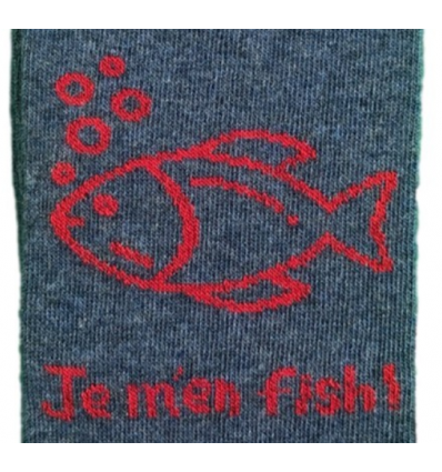 Chaussette Augustin motif bord de mer