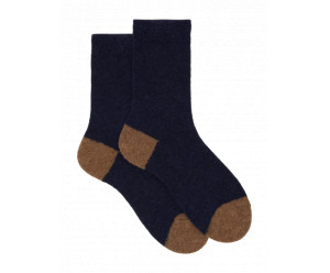 Doré Doré - Chaussette en laine effet mousse - marine