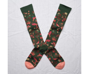 Bonne maison - mi bas fantaisie vert