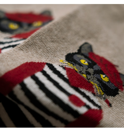 chaussette chat artiste rigolo