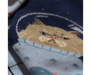 Chaussette chats dans l'espace 2