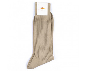 Colombine & Arlequin - Chaussette 100% fil d'écosse - sable