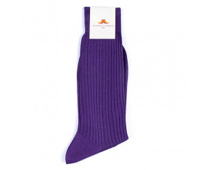 Colombine & Arlequin - Chaussette 100% fil d'écosse - Viola