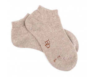 Doré Doré WOMAN WOMEN SHORT SOCK - WOOL AND CASHMERE - beige
