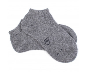 Doré Doré WOMAN WOMEN SHORT SOCK - WOOL AND CASHMERE - grey