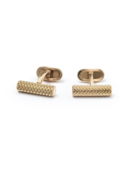 BOUTONS DE MANCHETTE Boutons de Manchette - baton doré