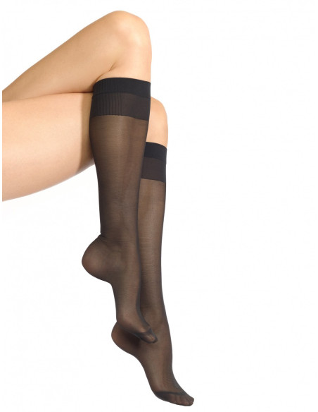 Doré Doré FEMME MI-BAS MATITE 40D - NOIR - EFFET GALBANT