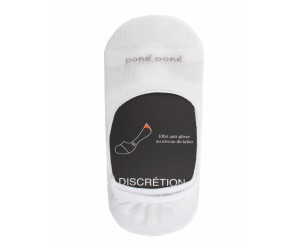 Doré Doré Solerettes unies et fantaisies Invisible sock - Discreet - Cotton lisle - white