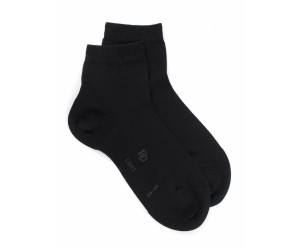 Doré Doré Socquettes unies et fantaisies SOCQUETTE FEMME FIL D'ECOSSE - noir