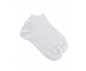 Doré Doré MATERIALS Short women sock - Lurex - White - 36/41