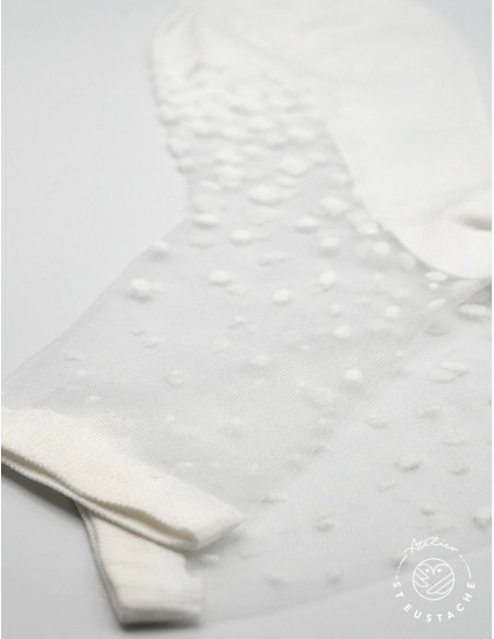 Atelier St Eustache Chaussettes transparentes NakaMeguro white