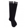 Mi-bas fantaisies Knee High Socks - Wool - Black / Grey