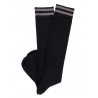 Mi-bas fantaisies Knee High Socks - Wool - Black / Grey