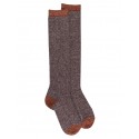 Knee High Socks - Wool - Glitters - Grey