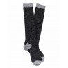Mi-bas unis Knee High Socks - Wool - Glitters - Black