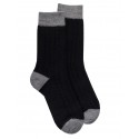 Bicolor Socks - Black / Grey