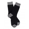 WOMAN NEWS Bicolor Socks - Black / Grey