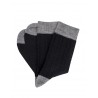 WOMAN NEWS Bicolor Socks - Black / Grey
