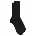 Men's thick merino wool socks - black