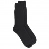 Doré Doré Plain socks MEN SOCKS - WOOL AND CASHMERE -BLACK