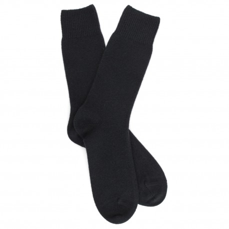 Doré Doré Plain socks MEN SOCKS - WOOL AND CASHMERE -BLACK