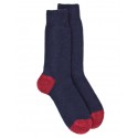 Fleece wool socks - Navy