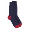 Plain socks Fleece wool socks - Navy