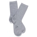 Doré Doré Chaussettes unies Socks - Soft cotton -grey- 36/41