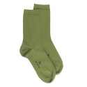 Doré Doré Chaussettes unies Socks - Soft cotton - Green - 36/41