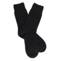WOMEN SOCK - WOOL AND CASHMERE - black