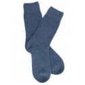 WOMEN SOCK - WOOL AND CASHMERE - blue jean