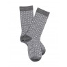 Chaussettes unies & fantaisies Merino wool socks - grey