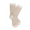 Chaussettes unies & fantaisies Merino wool socks - White