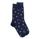 Fancy socks socks - dogs - Navy blue