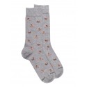 Fancy socks socks - dogs - light grey 40-46