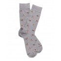 Fancy socks socks - dogs - light grey 40-46