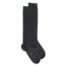 Mi-bas unis Knee high women's socks - Soft Cotton - dark grey 36/41