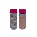 Antislip socks - Grey/Pink