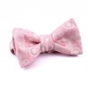 NOEUDS PAPILLON Bowtie Pink and white flowers