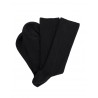 Chaussettes unies Cotton elastic borderless sock black